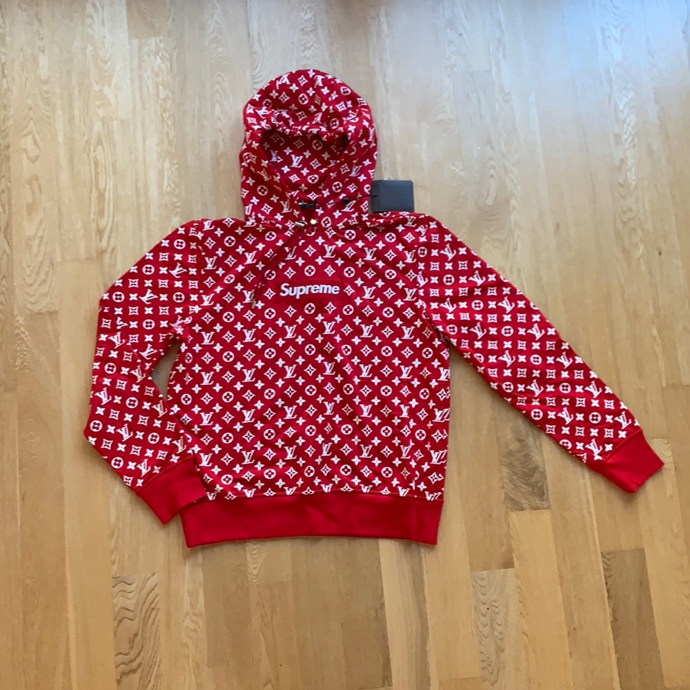 Supreme LV (Louis Vuitton) Monogram Hoodie